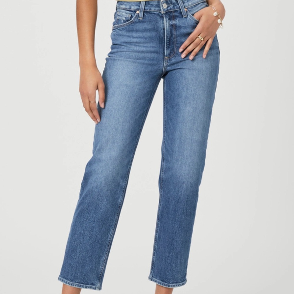 Paige Sarah Straight Ankle Jeans